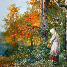 Схема вышивки «осень»