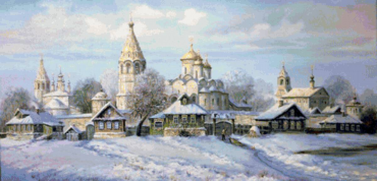 Худ. Астапова Гала. Покровский монастырь.Суздаль - предпросмотр