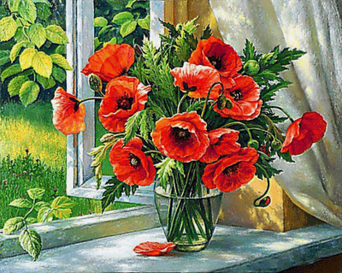 Натюрморт. - цветы, натюрморт, живопись. - предпросмотр