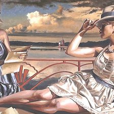 Схема вышивки «Девушки»