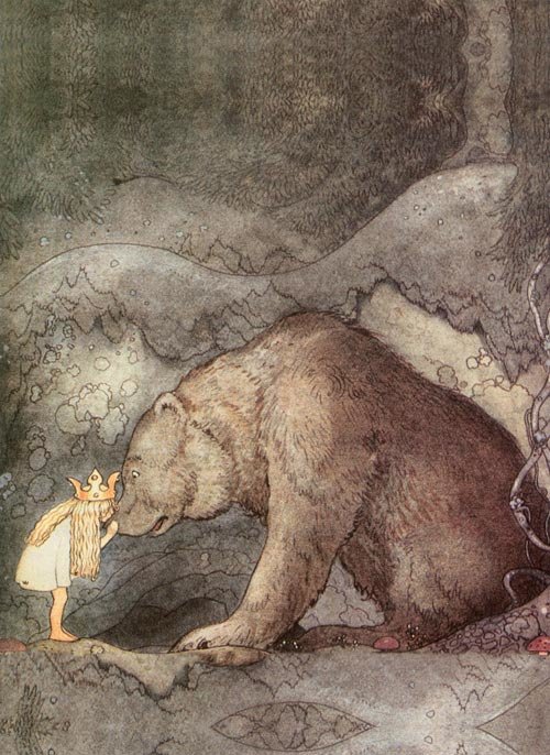 Медведь и девочка - оригинал