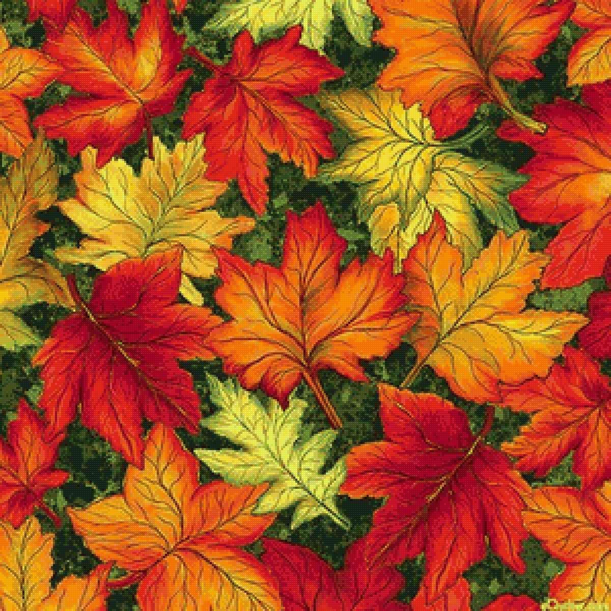 подушка"Осенние листья" - подушка - предпросмотр
