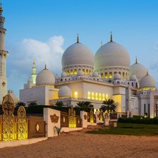 Схема вышивки ««Мечеть Шейха Зайда Абу-Даби»»