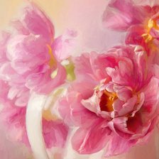 Схема вышивки «Пионы»