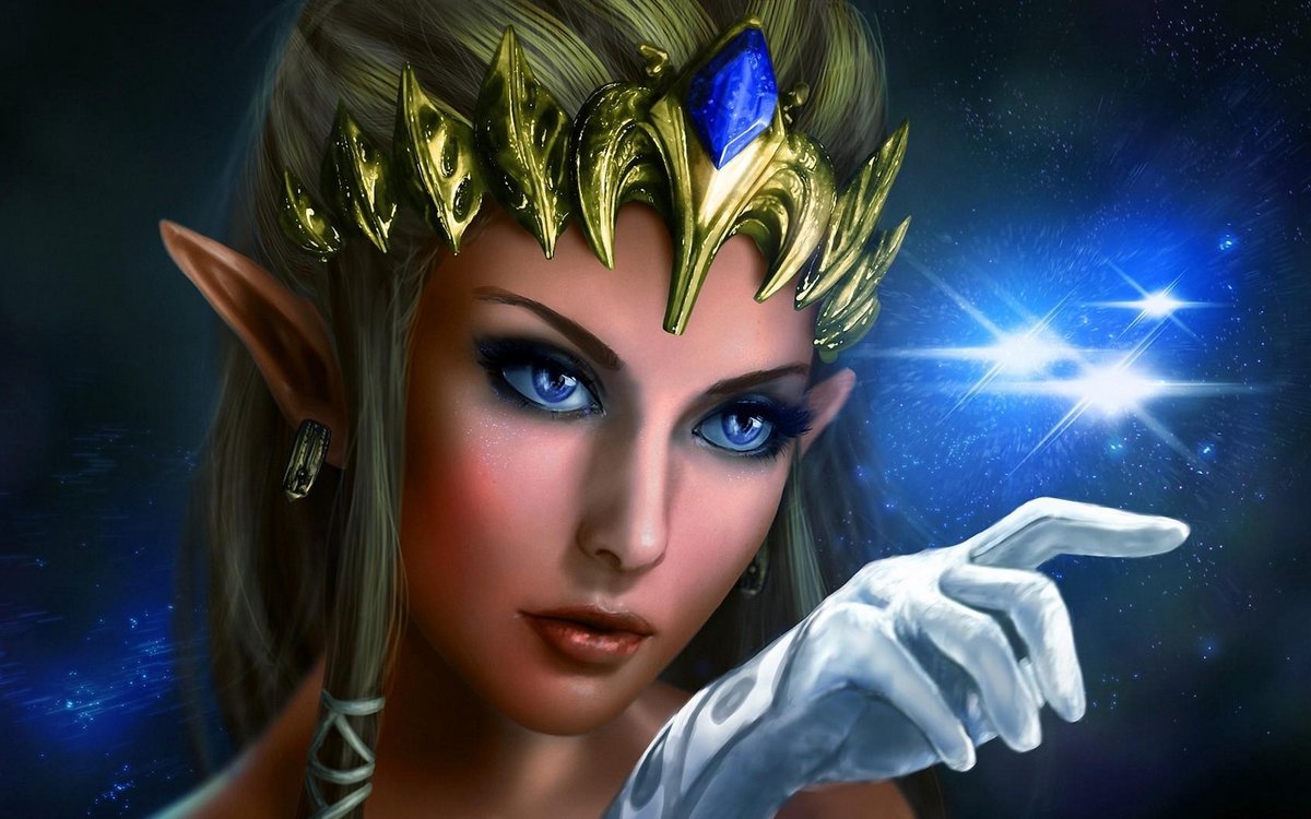 Девушка Эльфийка - фентези, сказки - оригинал