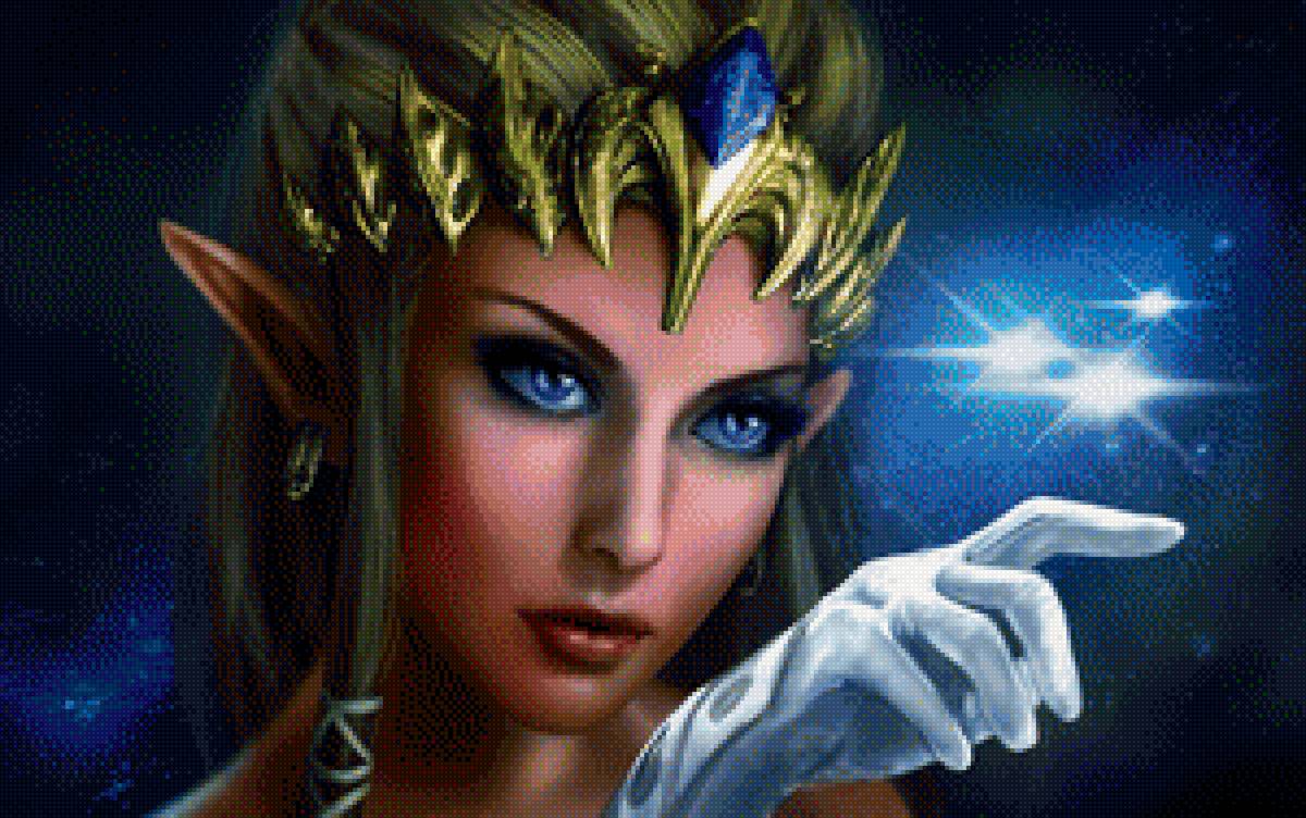 Девушка Эльфийка - фентези, сказки - предпросмотр