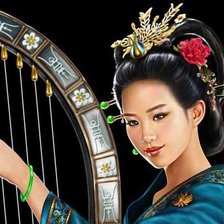 Схема вышивки «Девушка»