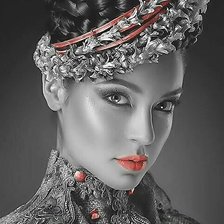 Схема вышивки «Девушка»