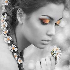 Схема вышивки «Девушка»