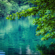 Схема вышивки «озеро»