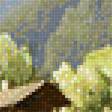Предпросмотр схемы вышивки «Альпийская деревня по картине Карла Фляйхера» (№1835825)