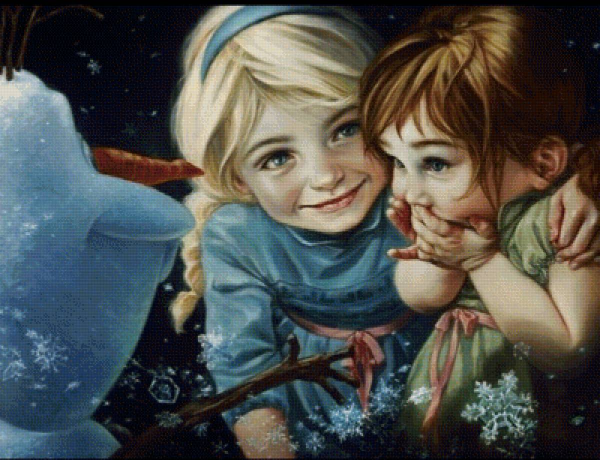 Эльза и Ана - мультик - предпросмотр