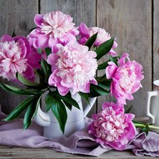 Схема вышивки «Пионы»