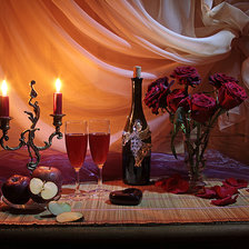 Схема вышивки «Романтический вечер»