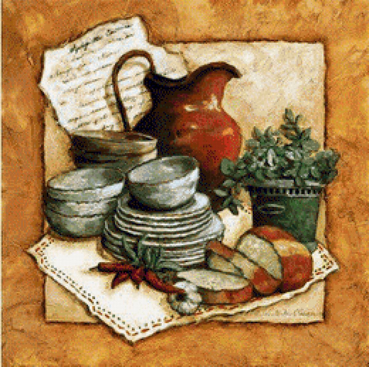 BODEGON COCINA - 260 x 259 cruces - предпросмотр