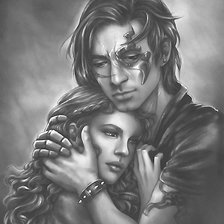 Схема вышивки «Он и она»