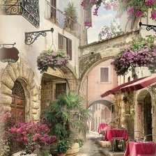 Схема вышивки «PAISAJE CALLE»