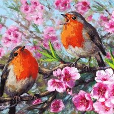 Схема вышивки «малиновка»