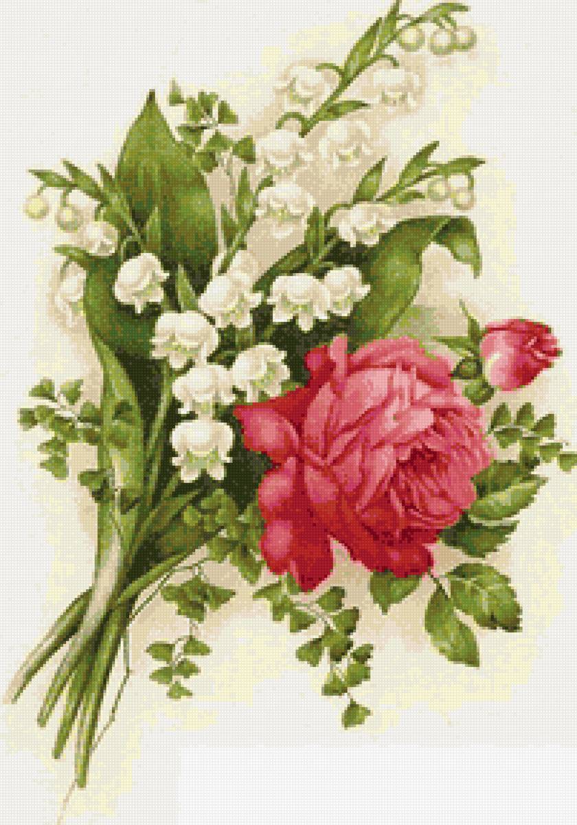 Букетик - розы, ландыши, букет - предпросмотр