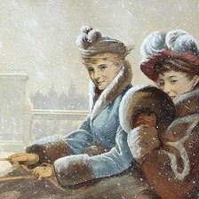 поездка в санках