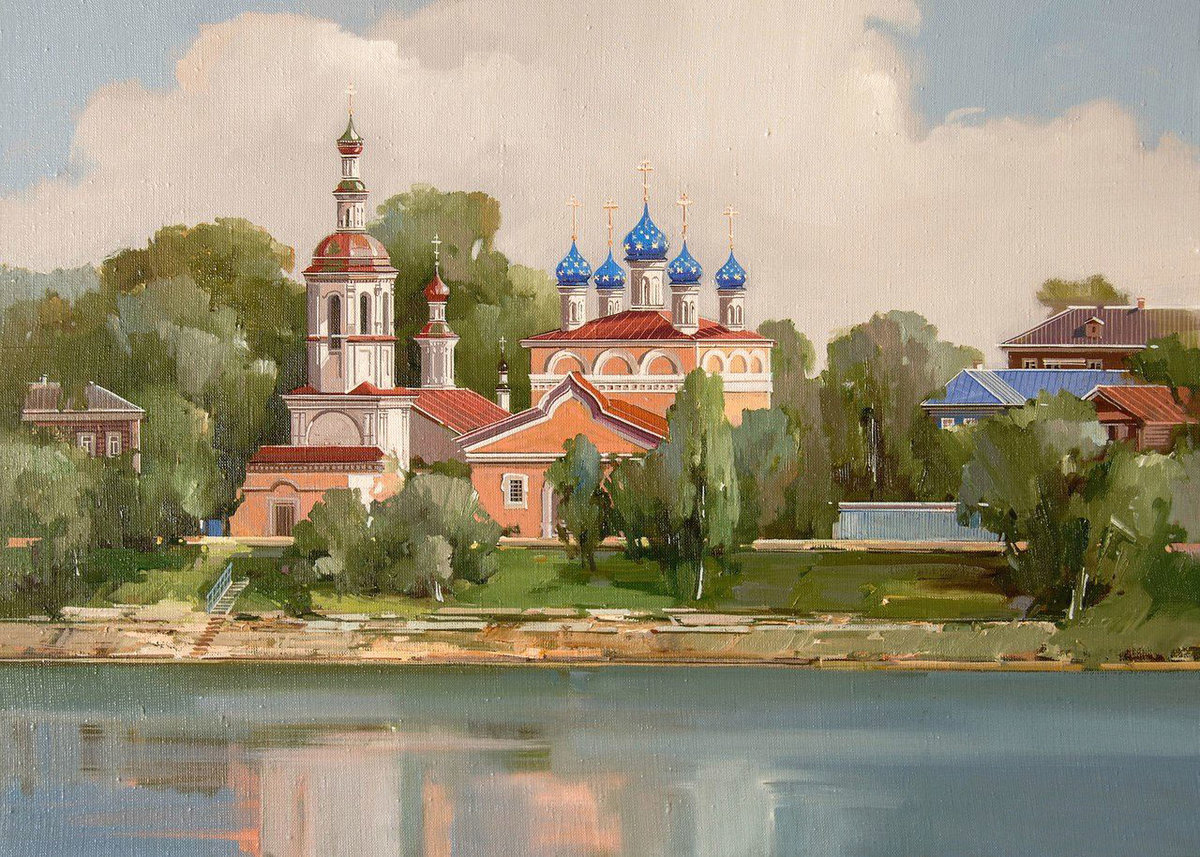 Вологда - город, река, лето, храмы - оригинал
