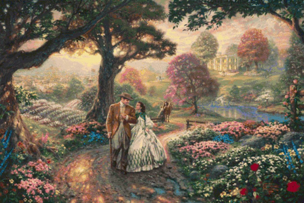 Унесенные ветром - прогулка, фильм, скарлетт, унесенные ветром, ретт - предпросмотр