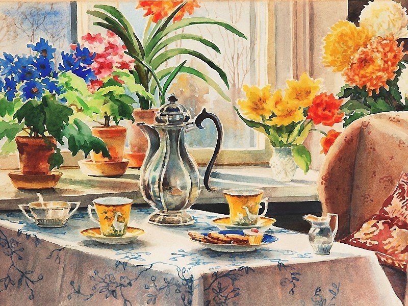 стол у окна - оригинал