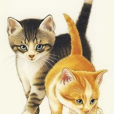 Схема вышивки «Котятки»