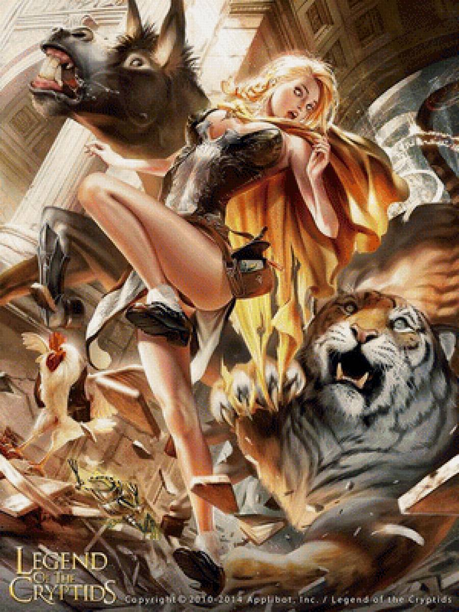 Девушка - фэнтази, иллюстрации, сказки - предпросмотр