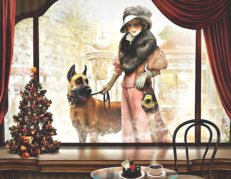 дама с собакой - оригинал