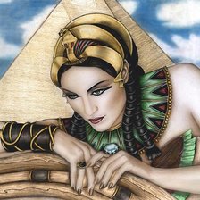 Схема вышивки «Девушка»