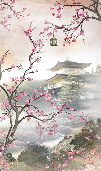 японский пейзаж - оригинал