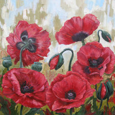 Схема вышивки «Чудо маки»