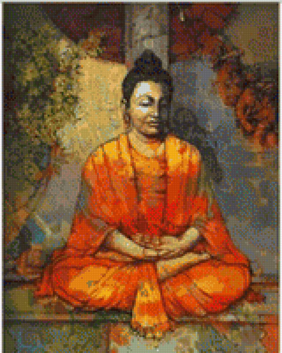 Лов буда. Будда живопись Тхеравада. Будда Хинаяны живопись. Будда Гаутама. Будда Шакьямуни портрет.