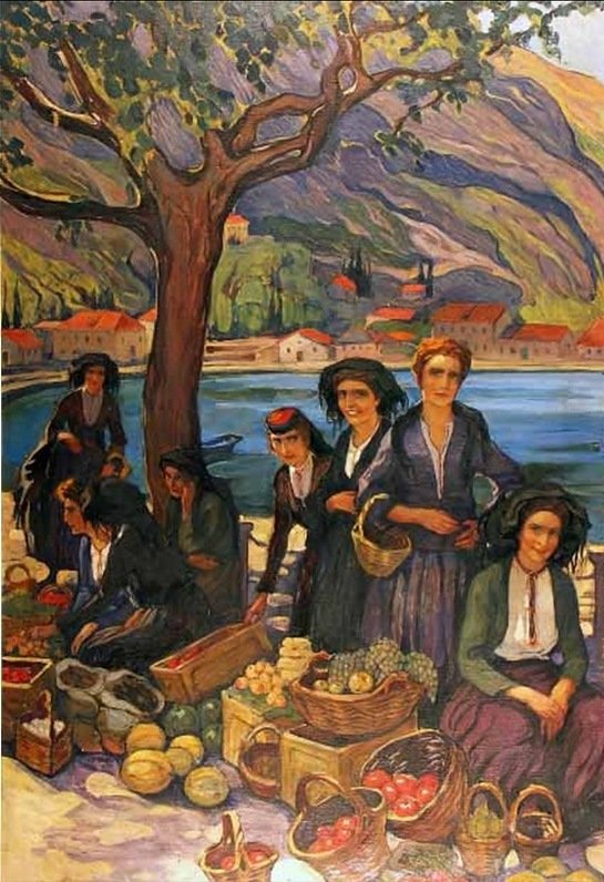 Киселева Восточный базар - киселева, картина - оригинал