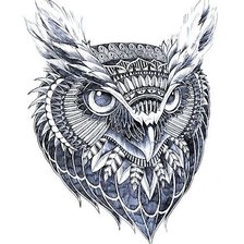 Схема вышивки «сова»