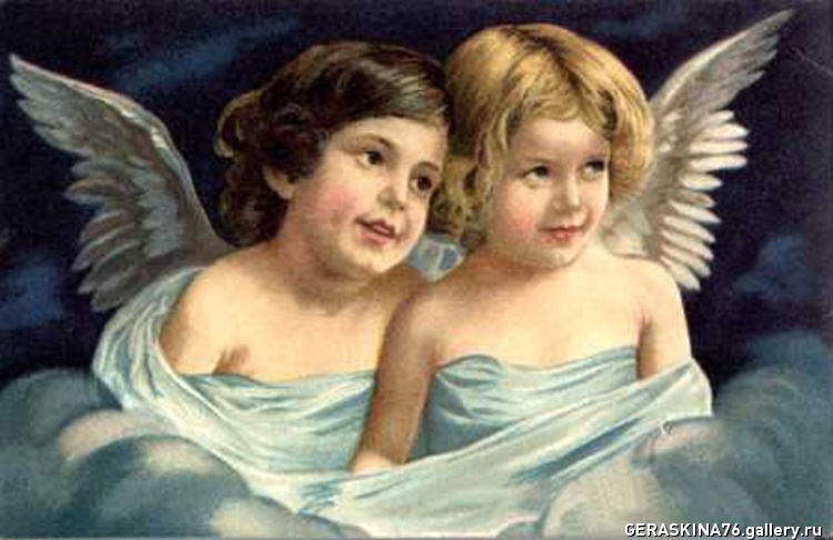 ангелочки - ангел в облаках - оригинал