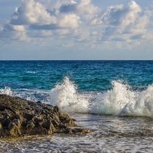 Схема вышивки «море»