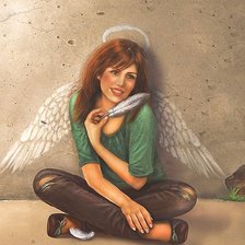 Схема вышивки «Девушка»