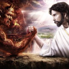 дьявол против бога