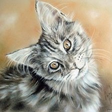 Схема вышивки «Котенок»