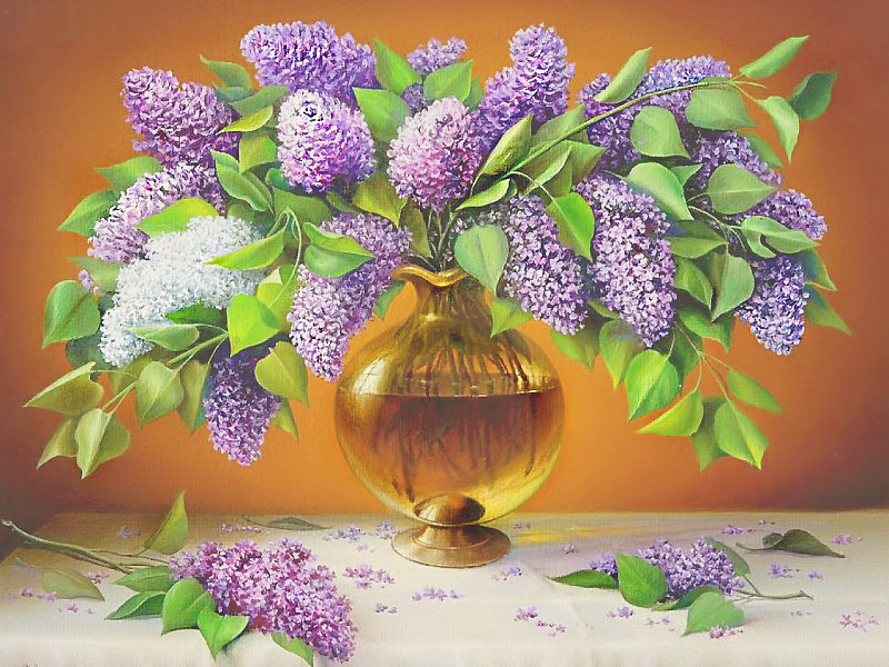 Серия "Букет". Сирень - букет, сирень, флора, цветы - оригинал