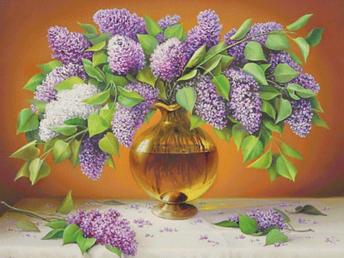 Серия "Букет". Сирень - цветы, сирень, флора, букет - предпросмотр