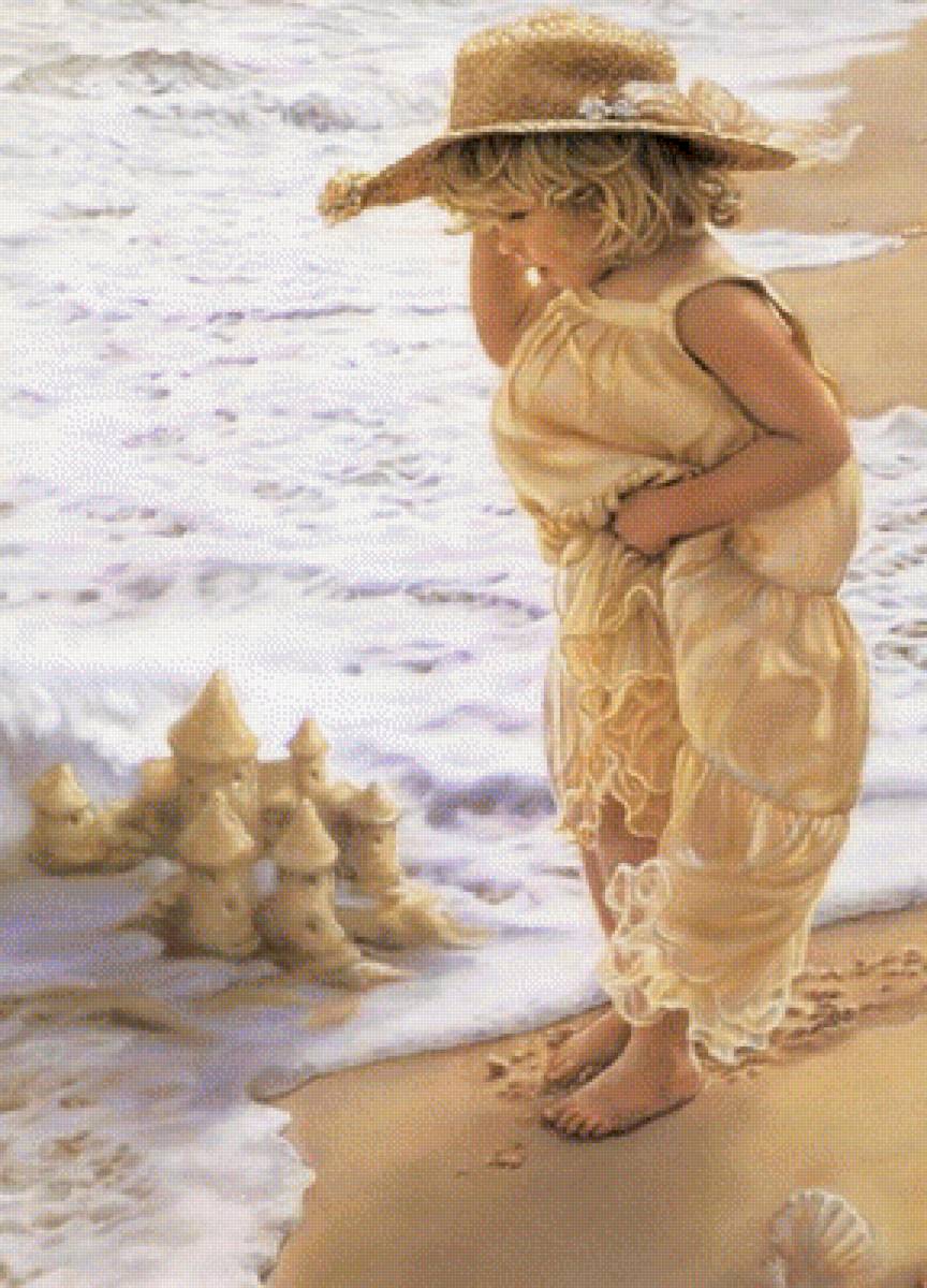 девочка и море - предпросмотр