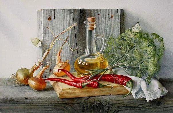 НАТЮРМОРТ - перец, овощи. - оригинал