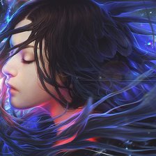 Схема вышивки «Девушка»