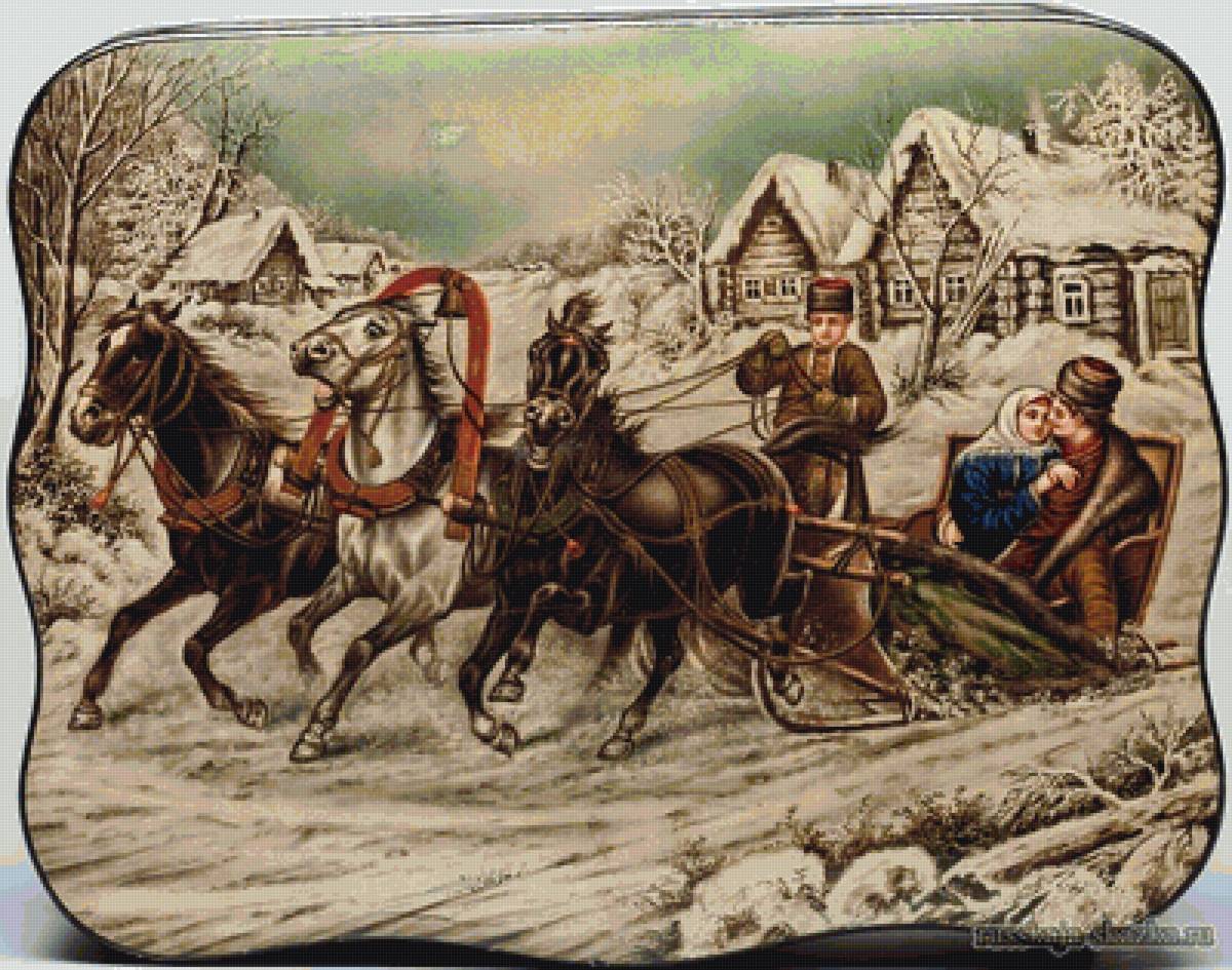 тройка - зима - предпросмотр