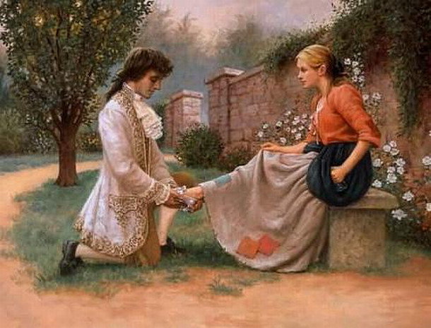 Принц и Золушка - принц, золушка, сказка, туфелька, встреча - оригинал