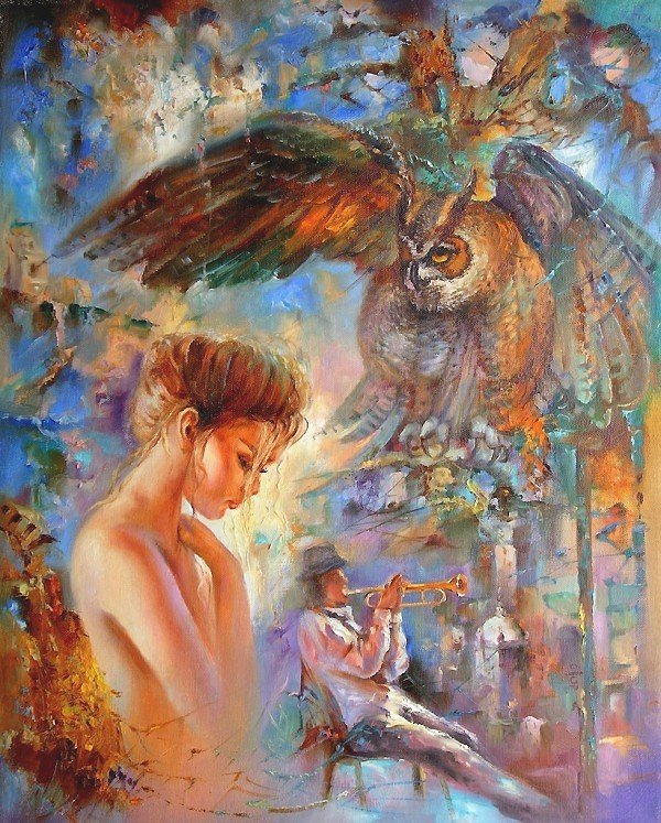 таинственные женщины - художник виталий жук - оригинал