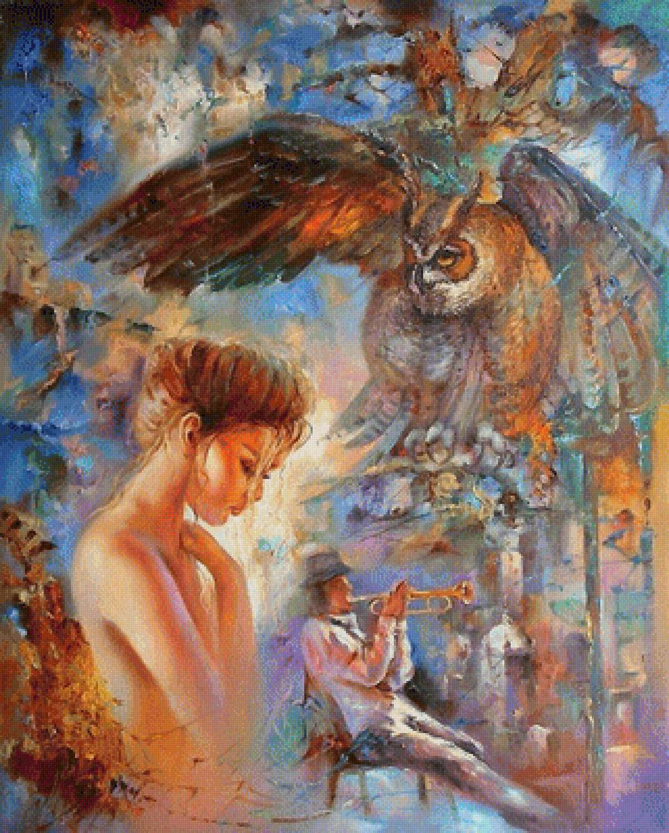 таинственные женщины - художник виталий жук - предпросмотр